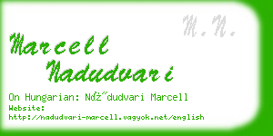 marcell nadudvari business card